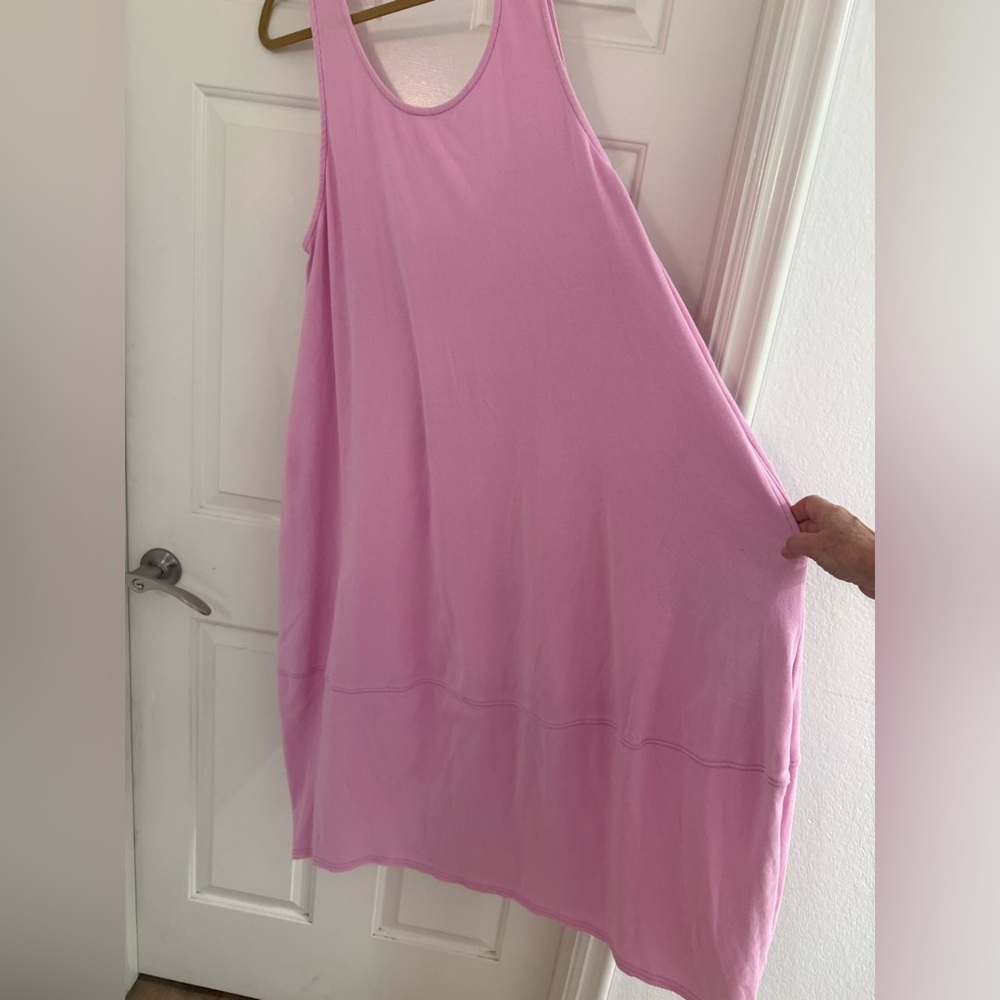 Free People FP Beach Perth Barrel Tee Midi Dress Large in Festival Bloom Pink - Picture 6 of 10
